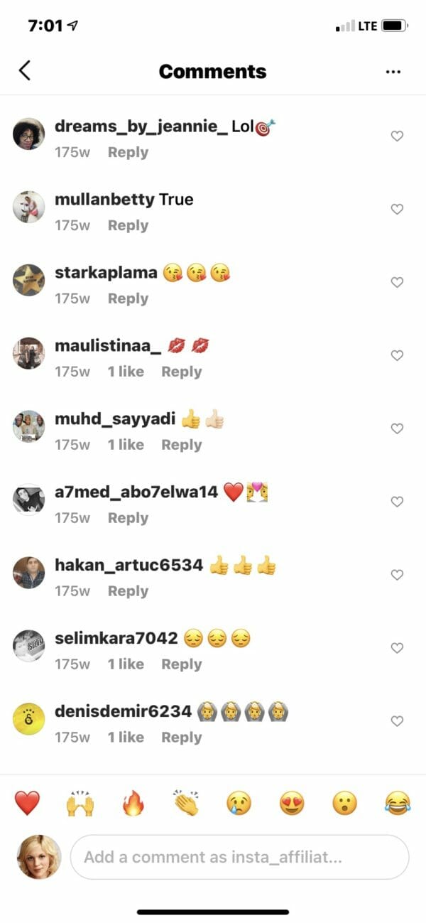 Instagram Emoji Comments