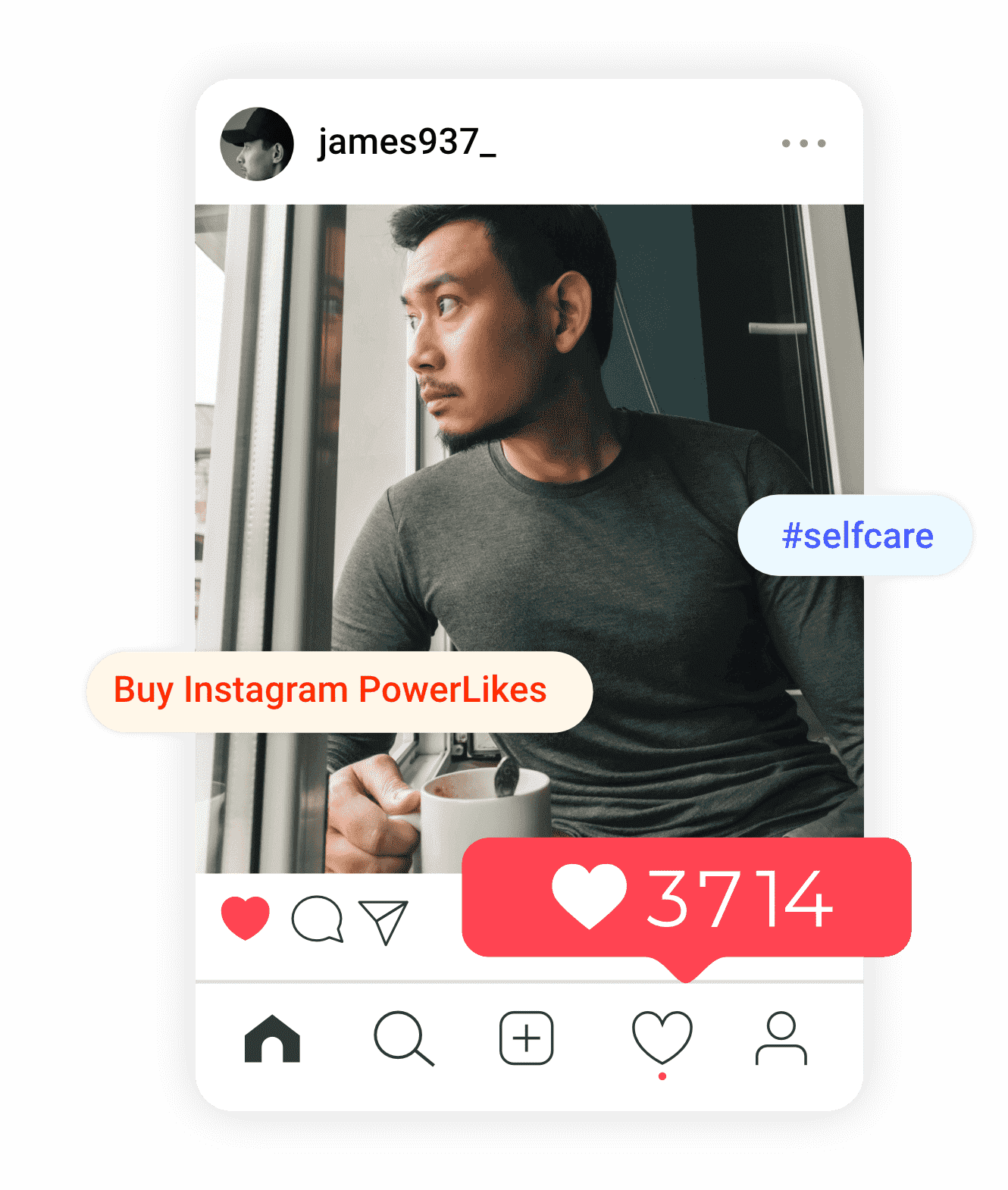 an image of james who is a recent customer of instagram powerlikes from buysellshoutouts.com