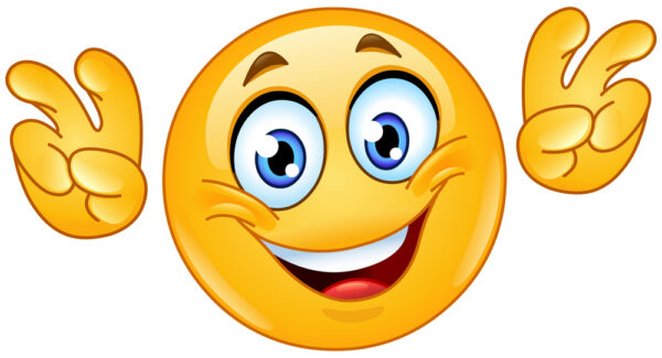 Emoticon making air quoting gesture