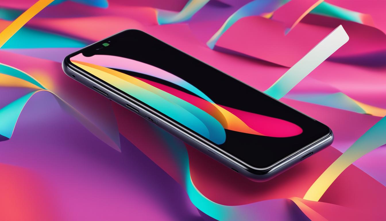 Visualize a vibrant and eye-catching image of a smartphone with the TikTok app open, showing a video with a high view count. Surrounding the phone are colorful and energetic graphics, symbolizing the boost in popularity and attention that can come from buying TikTok views. Incorporate a subtle icon or symbol indicating refund guarantee, such as a checkmark or money-back guarantee stamp, to reassure potential customers of the reliability of the service.