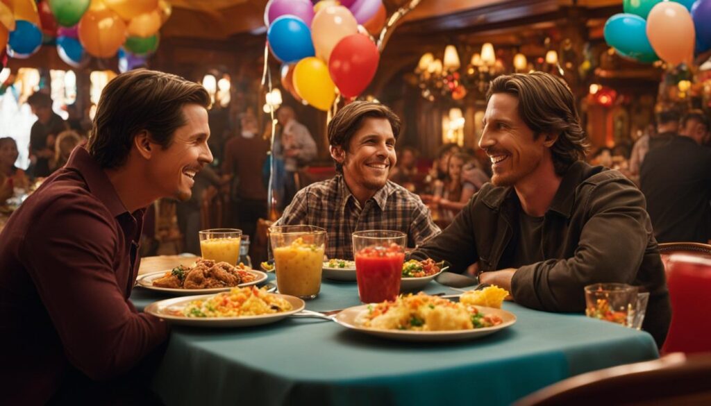 Christian Bale and Jayden enjoying their lunch date at Disneyland