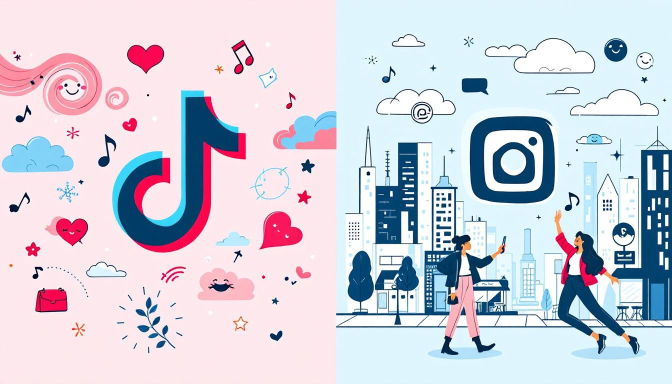 Advertising opportunities on TikTok and Instagram.