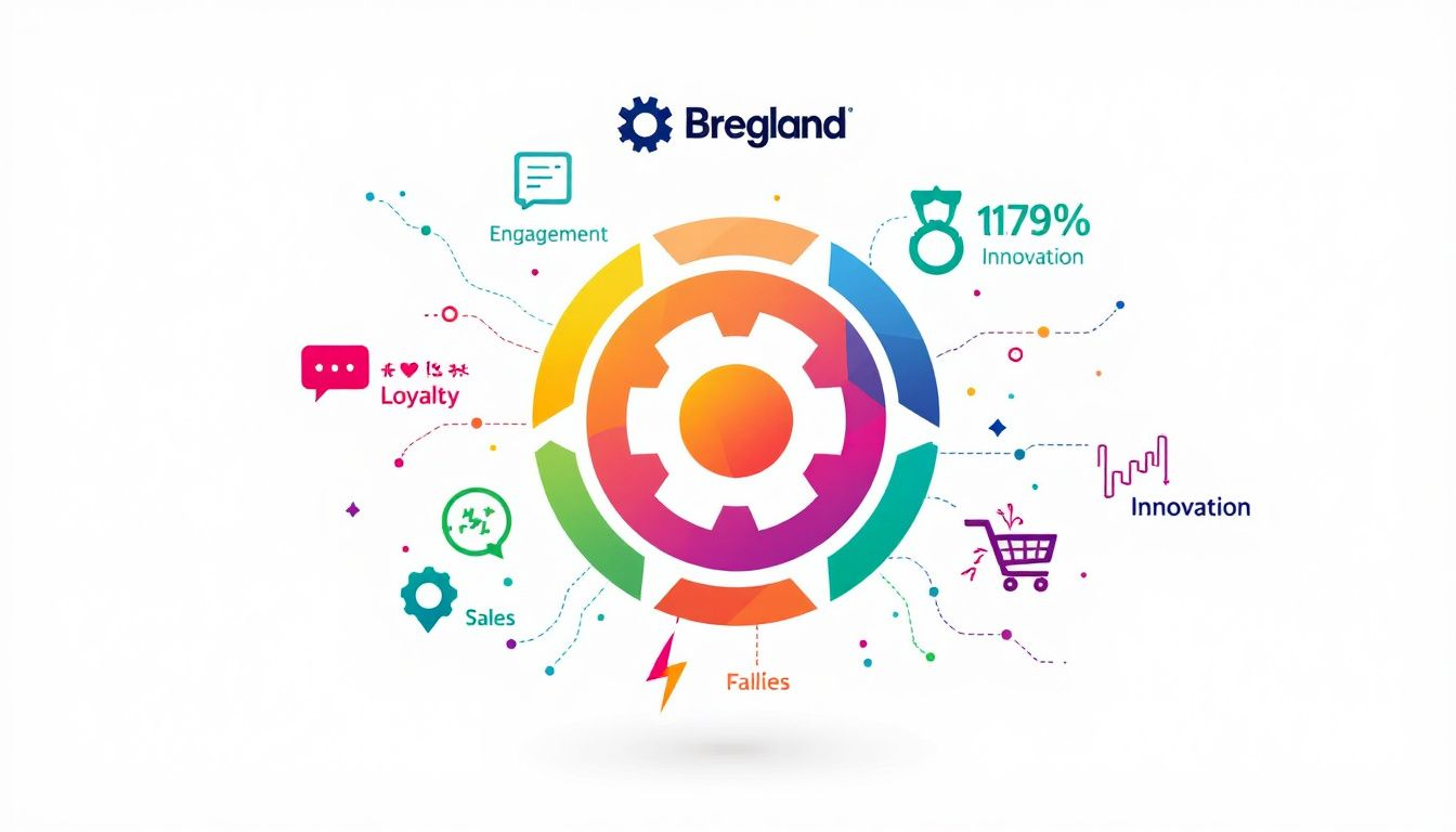 Interaction between a brand and its audience on social media.