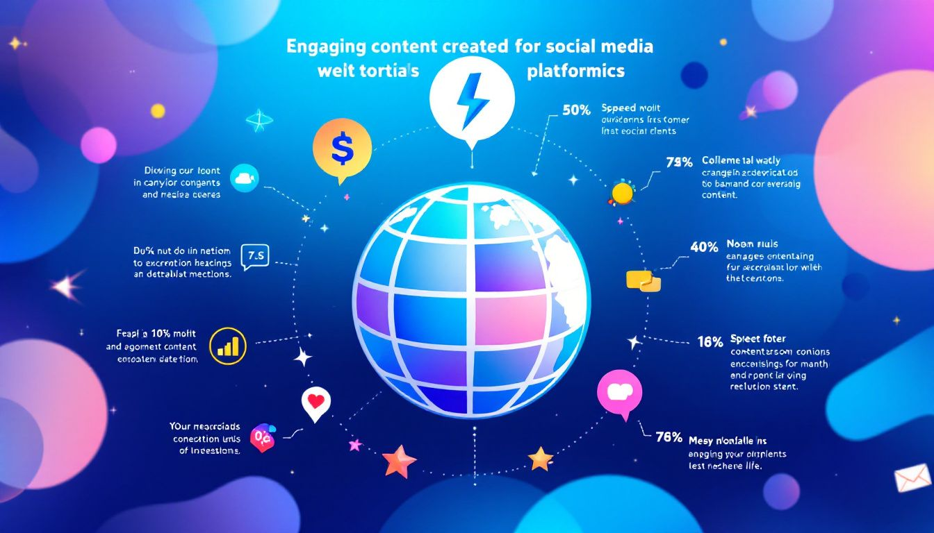 Engaging content created for social media platforms.