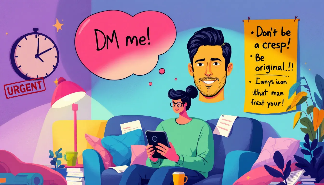 A person crafting a direct message on their phone, focusing on how to message a celebrity on Instagram - How to Message a Celebrity on Instagram